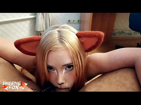 ❤️ Кицунэ глытае член і канчае ў рот Порна-відэа у нас ❌❤